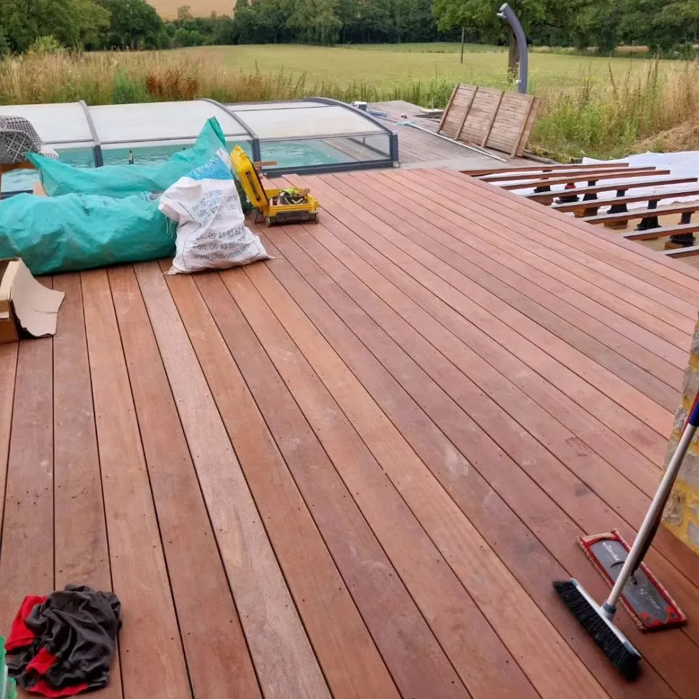 pose de terrasse
